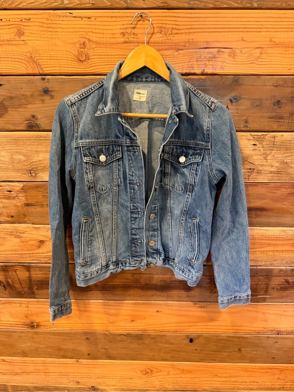 GAP Classic Icon Jean Jacket - Saddle Blue - S